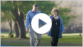 Thumbnail image of testimonial video with Parkinson’s patient and care partner